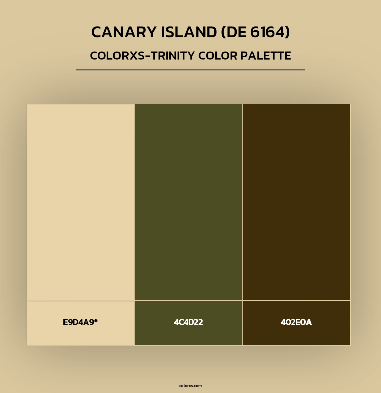 Canary Island (DE 6164) - Colorxs Trinity Palette