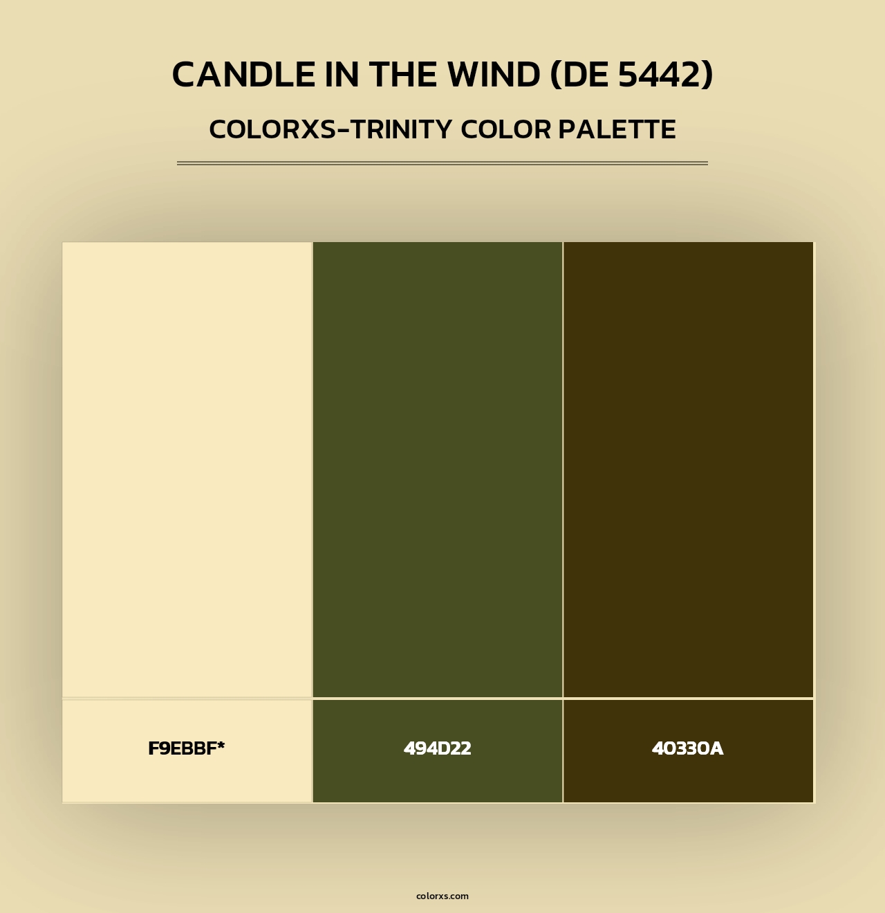 Candle in the Wind (DE 5442) - Colorxs Trinity Palette