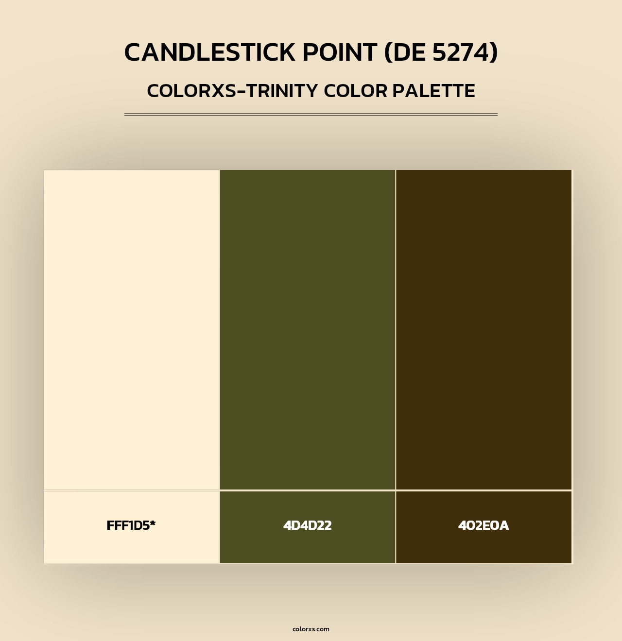 Candlestick Point (DE 5274) - Colorxs Trinity Palette