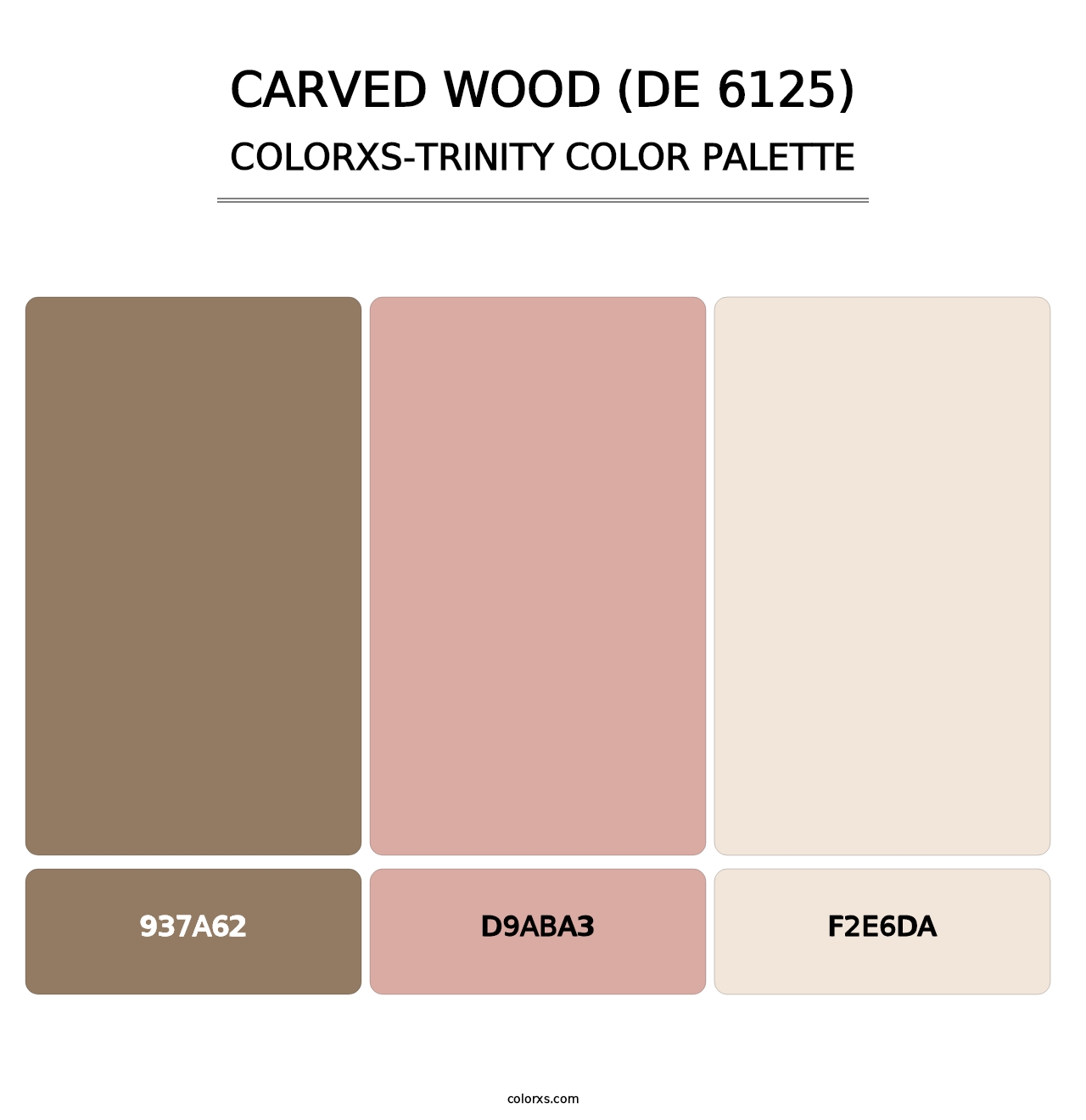 Carved Wood (DE 6125) - Colorxs Trinity Palette