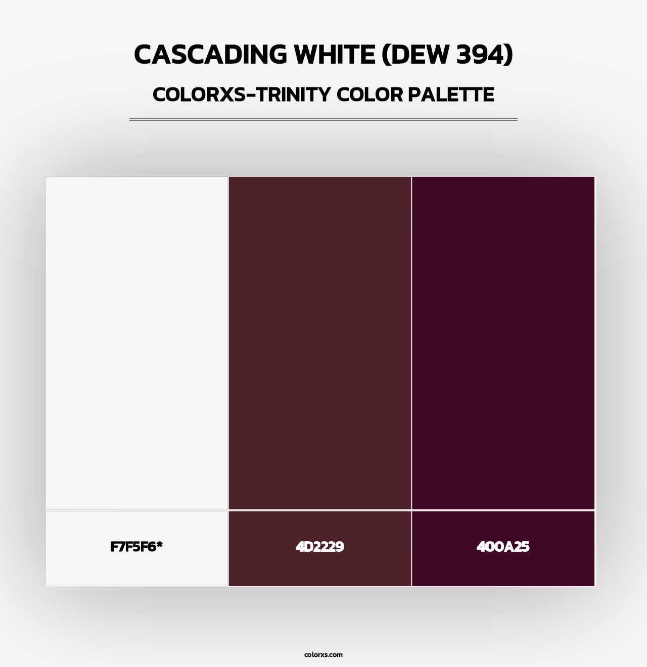 Cascading White (DEW 394) - Colorxs Trinity Palette