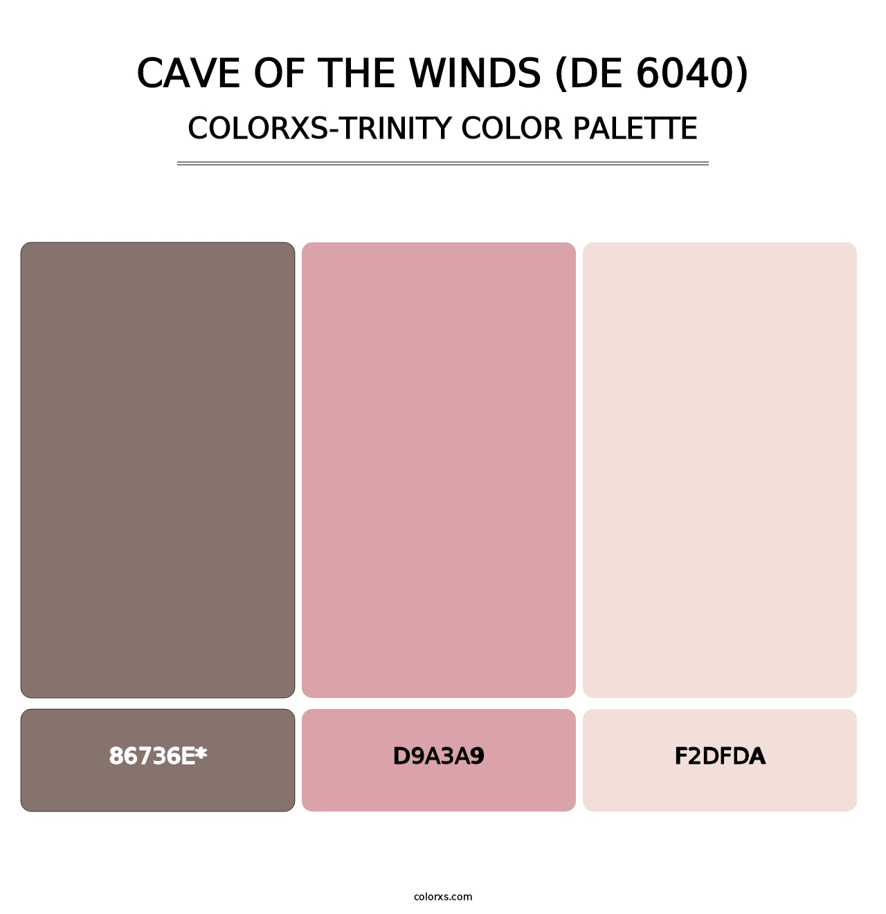 Cave of the Winds (DE 6040) - Colorxs Trinity Palette