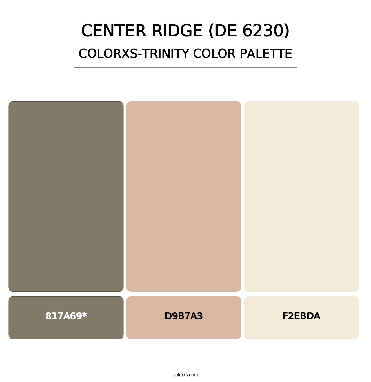 Center Ridge (DE 6230) - Colorxs Trinity Palette