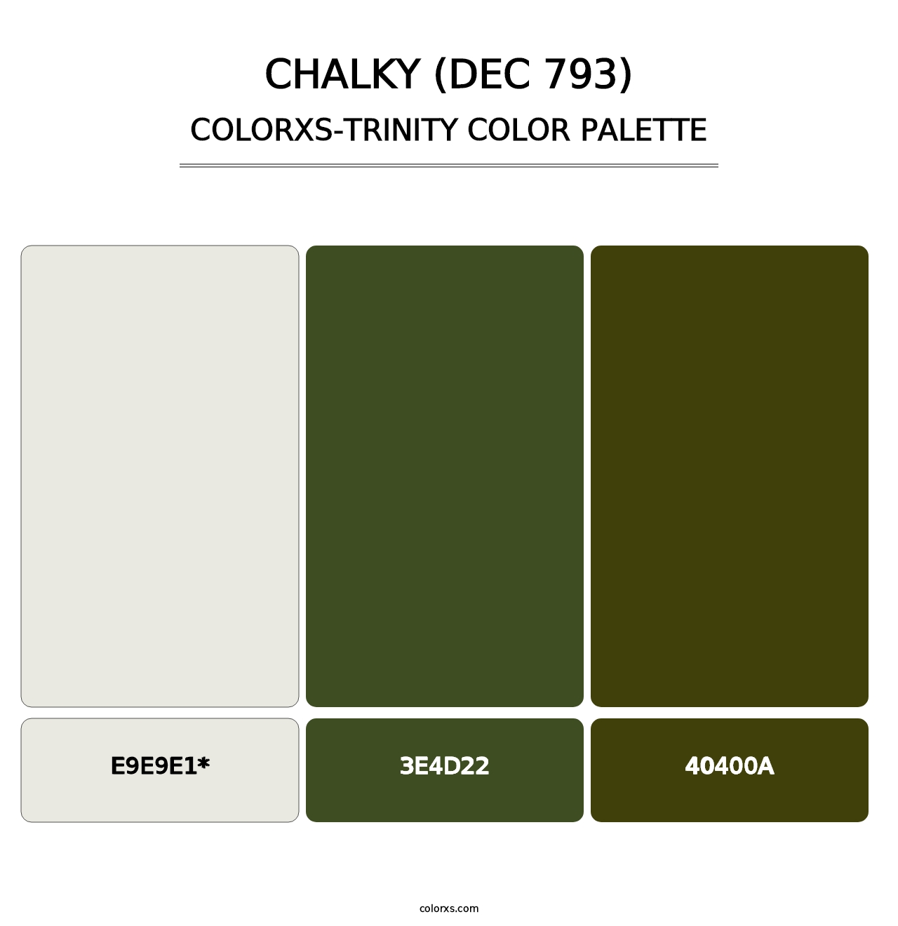 Chalky (DEC 793) - Colorxs Trinity Palette
