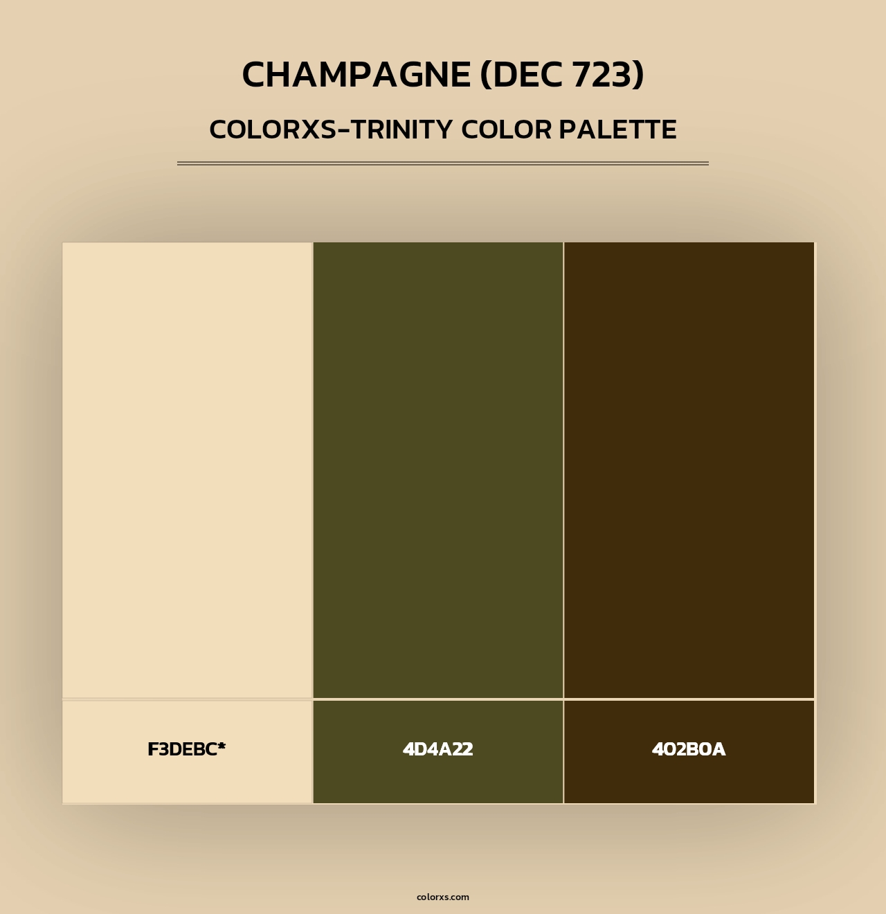 Champagne (DEC 723) - Colorxs Trinity Palette