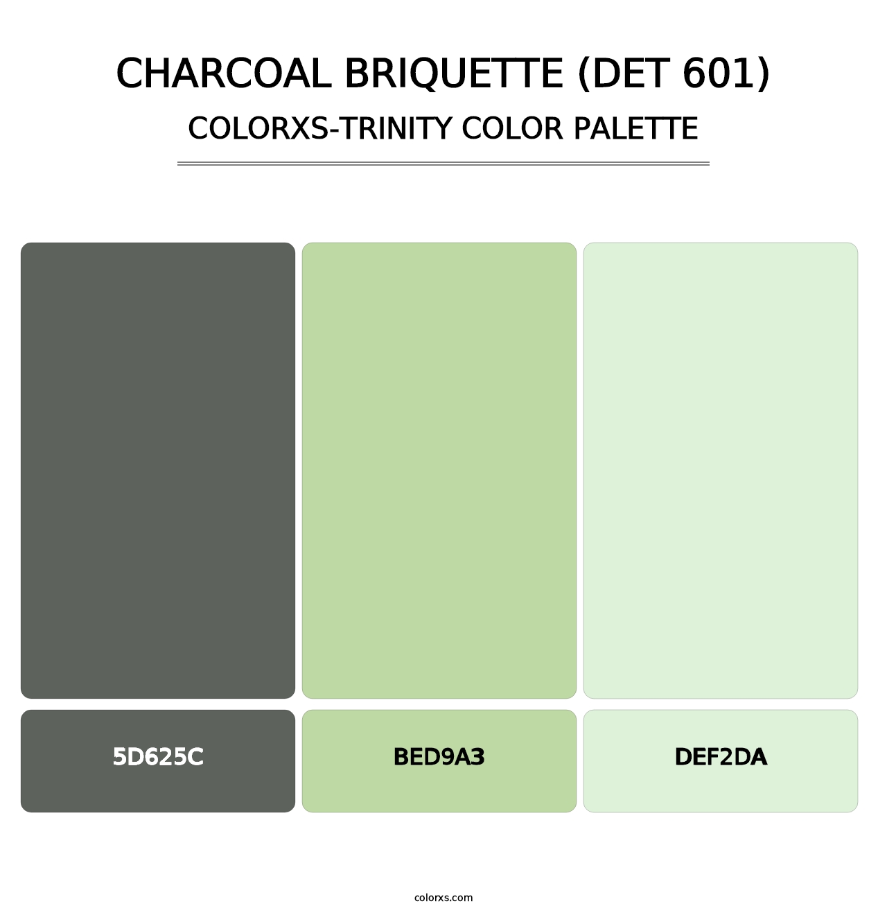 Charcoal Briquette (DET 601) - Colorxs Trinity Palette
