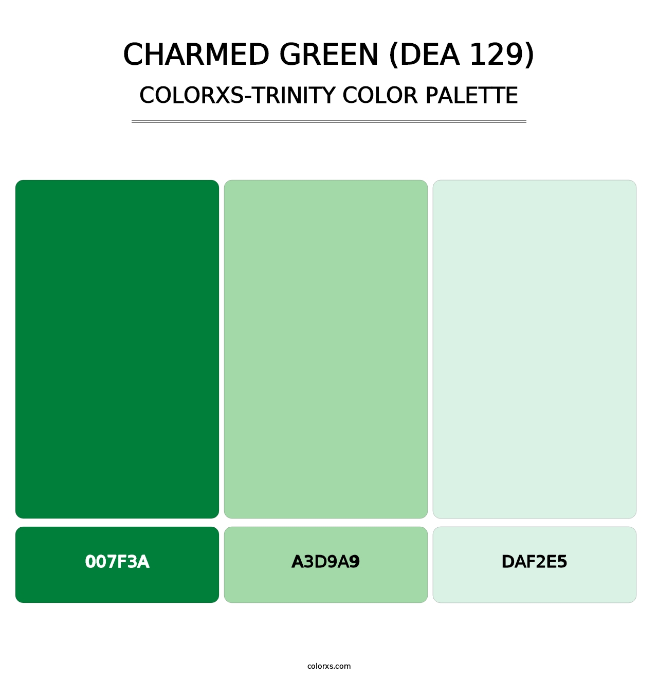 Charmed Green (DEA 129) - Colorxs Trinity Palette