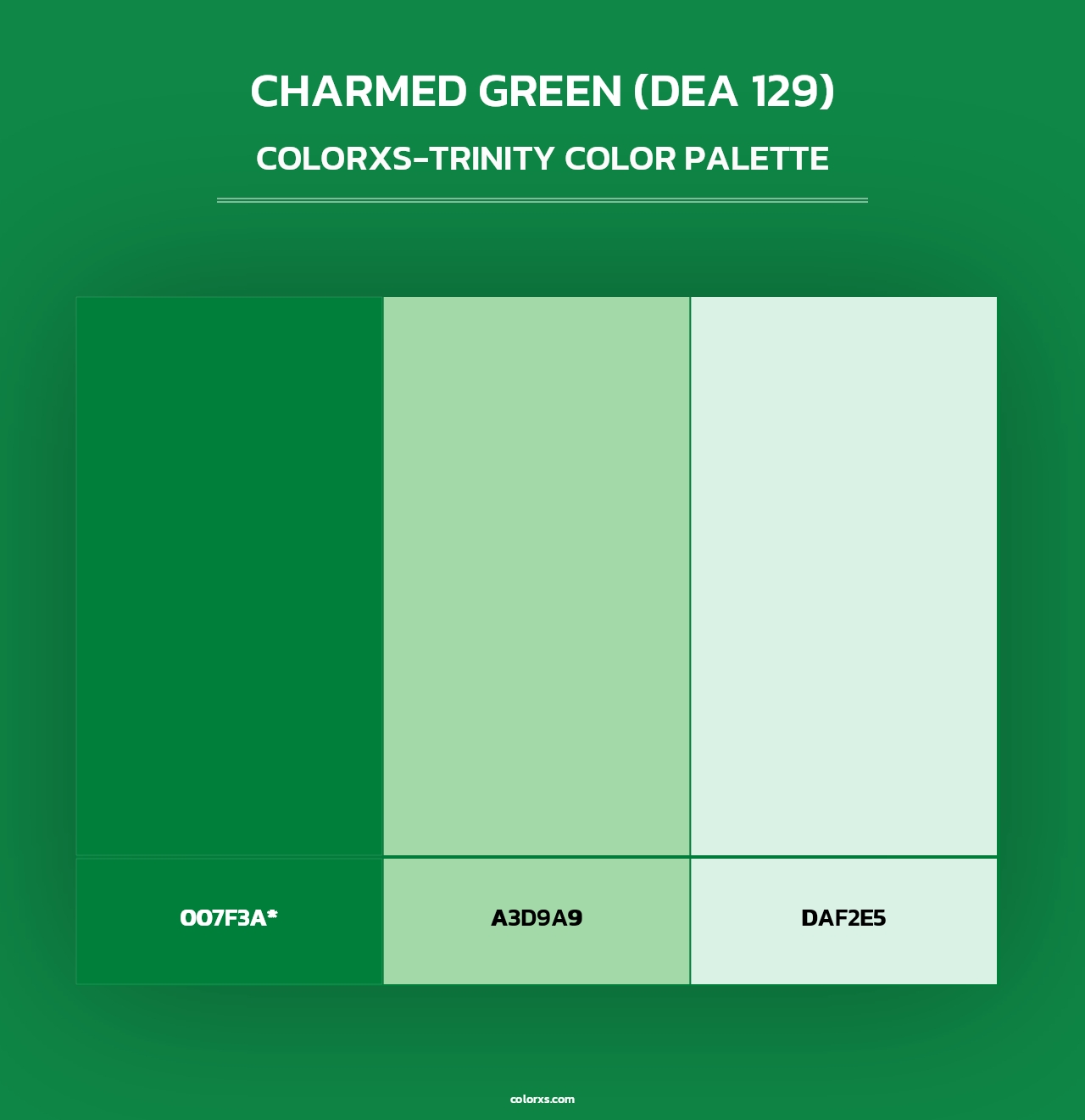 Charmed Green (DEA 129) - Colorxs Trinity Palette