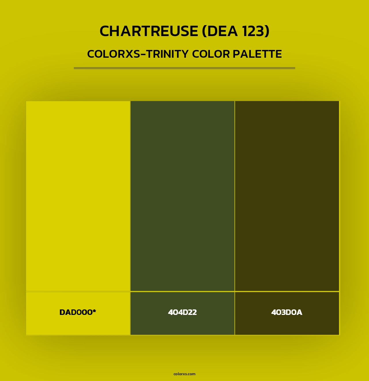 Chartreuse (DEA 123) - Colorxs Trinity Palette