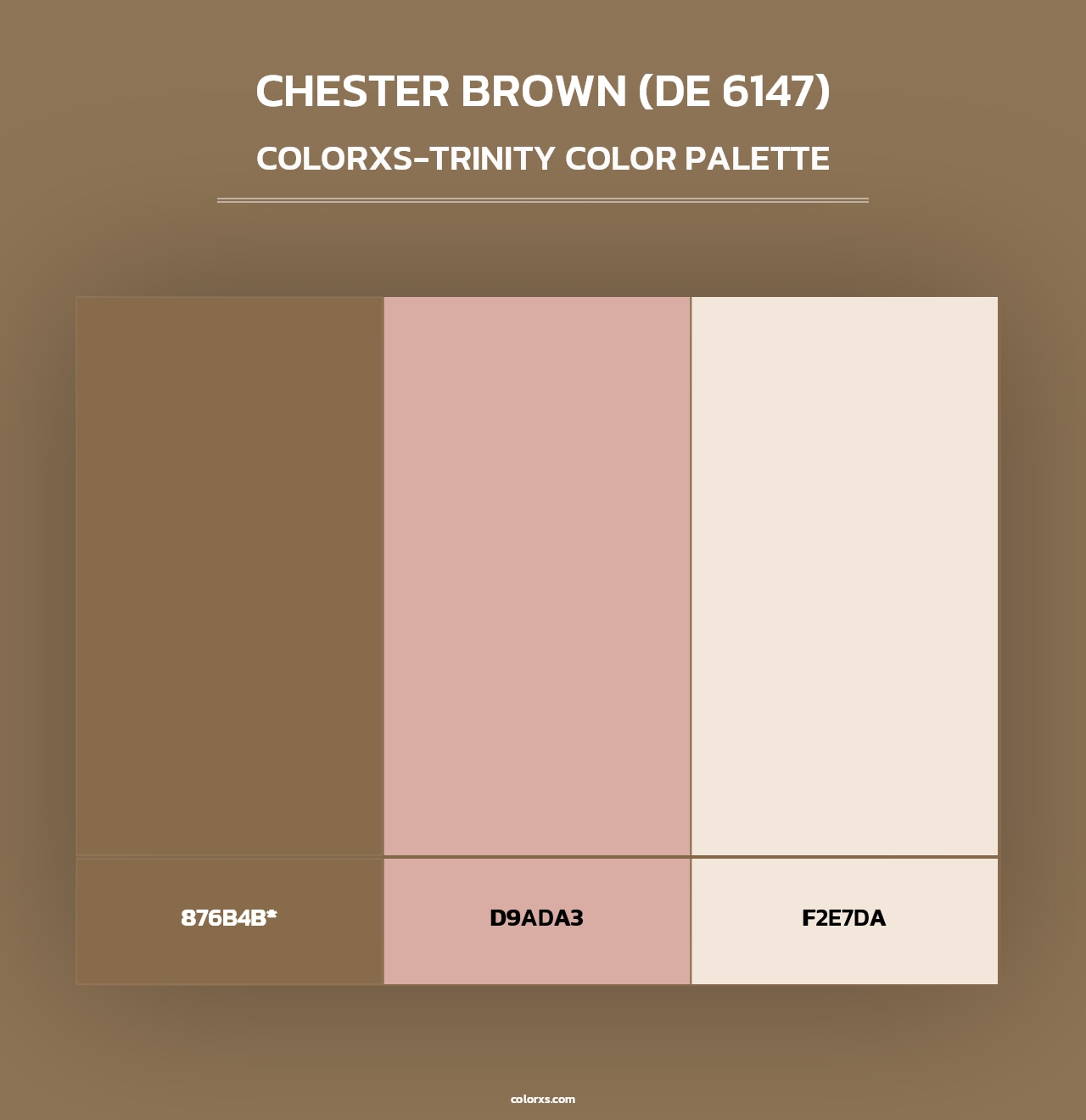 Chester Brown (DE 6147) - Colorxs Trinity Palette