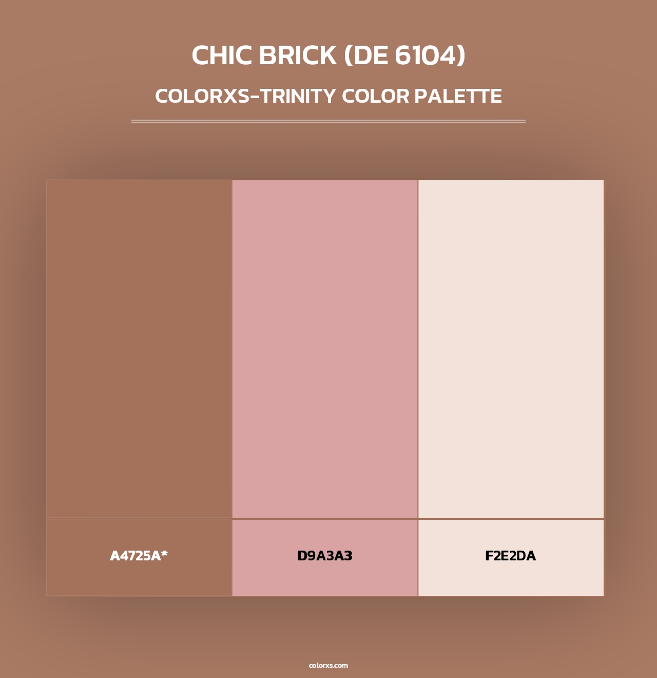 Chic Brick (DE 6104) - Colorxs Trinity Palette