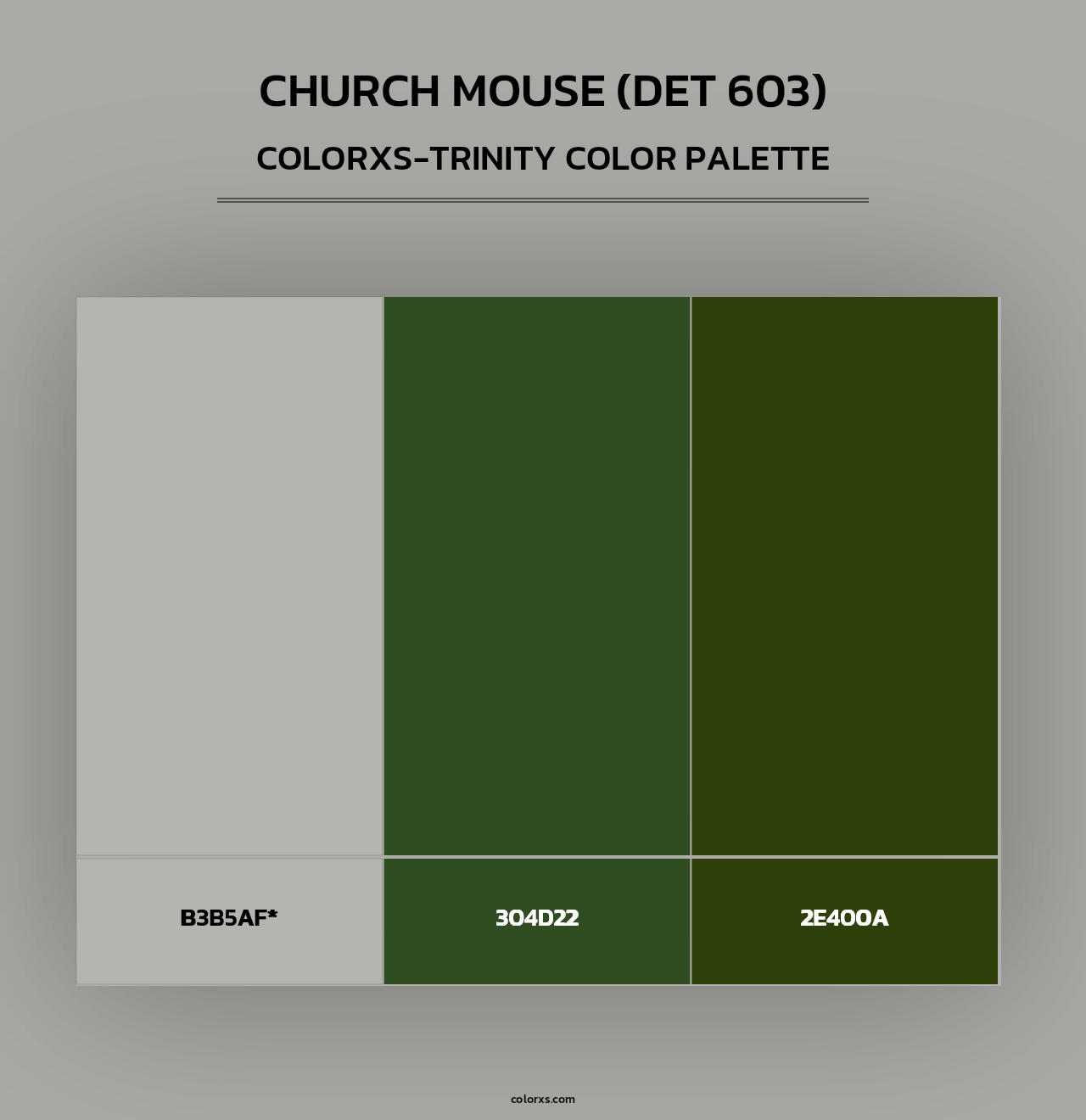 Church Mouse (DET 603) - Colorxs Trinity Palette