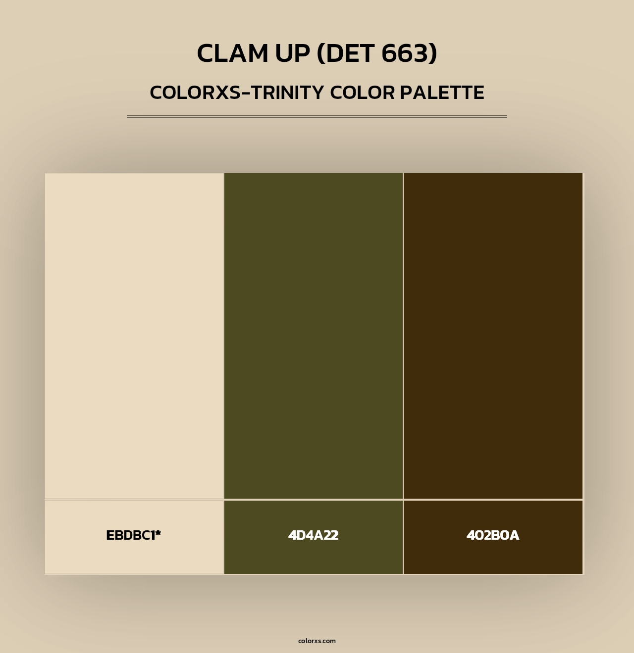 Clam Up (DET 663) - Colorxs Trinity Palette