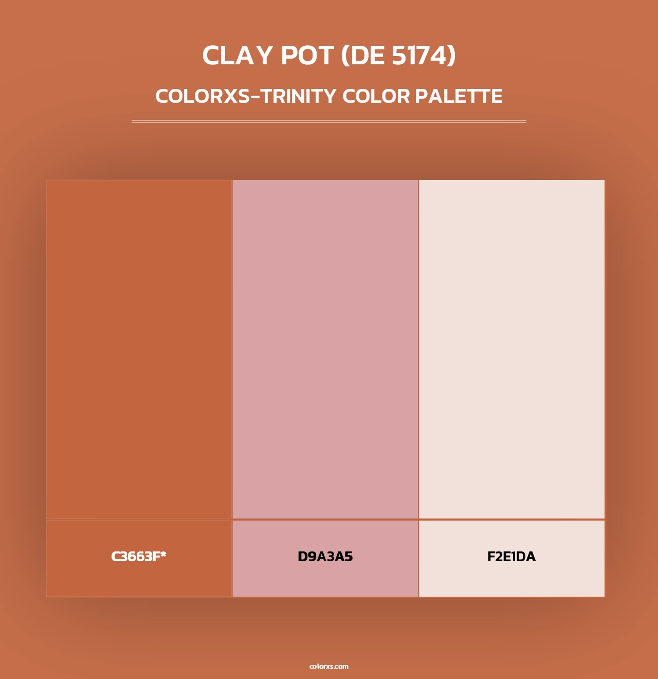 Clay Pot (DE 5174) - Colorxs Trinity Palette