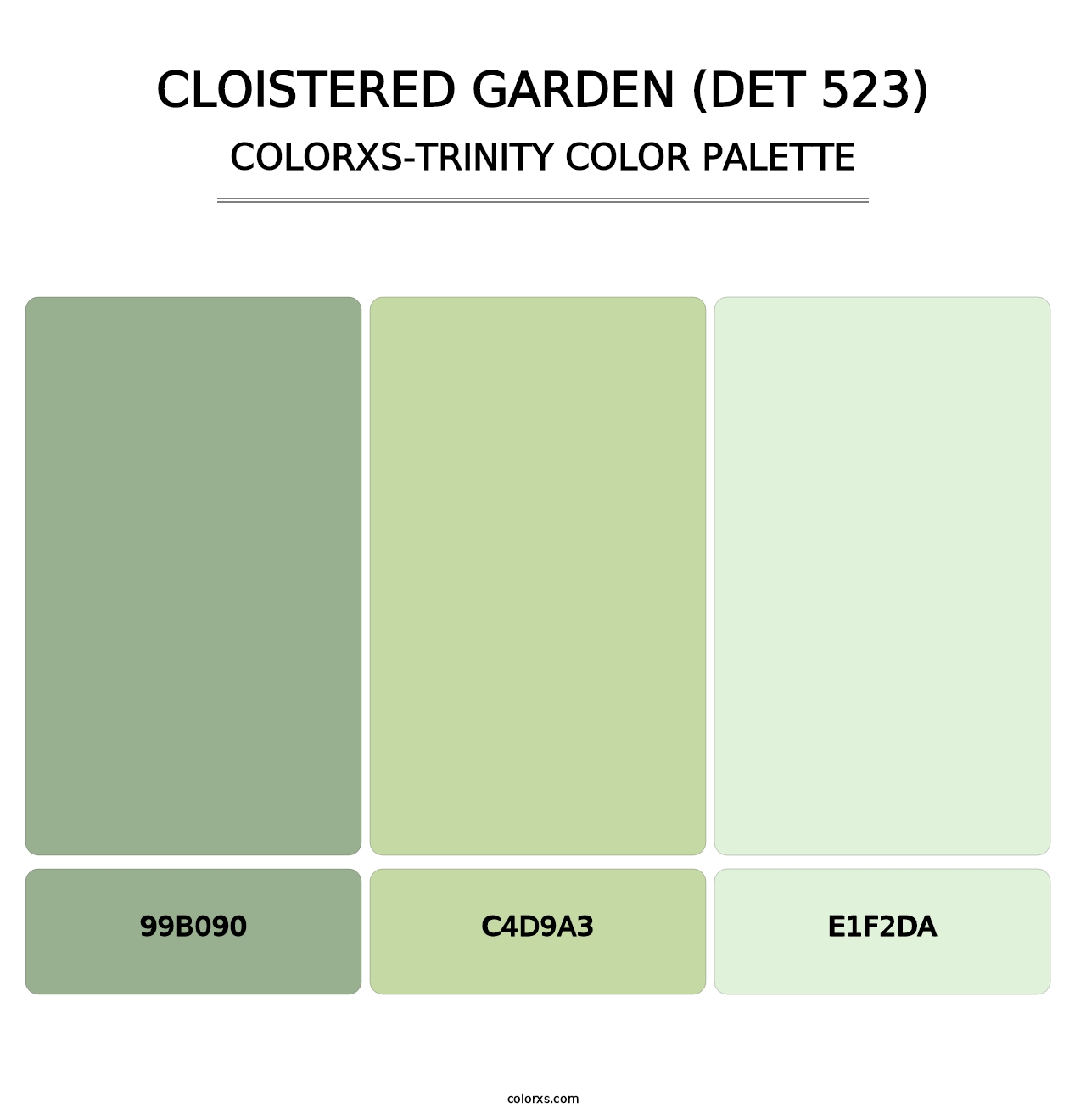 Cloistered Garden (DET 523) - Colorxs Trinity Palette