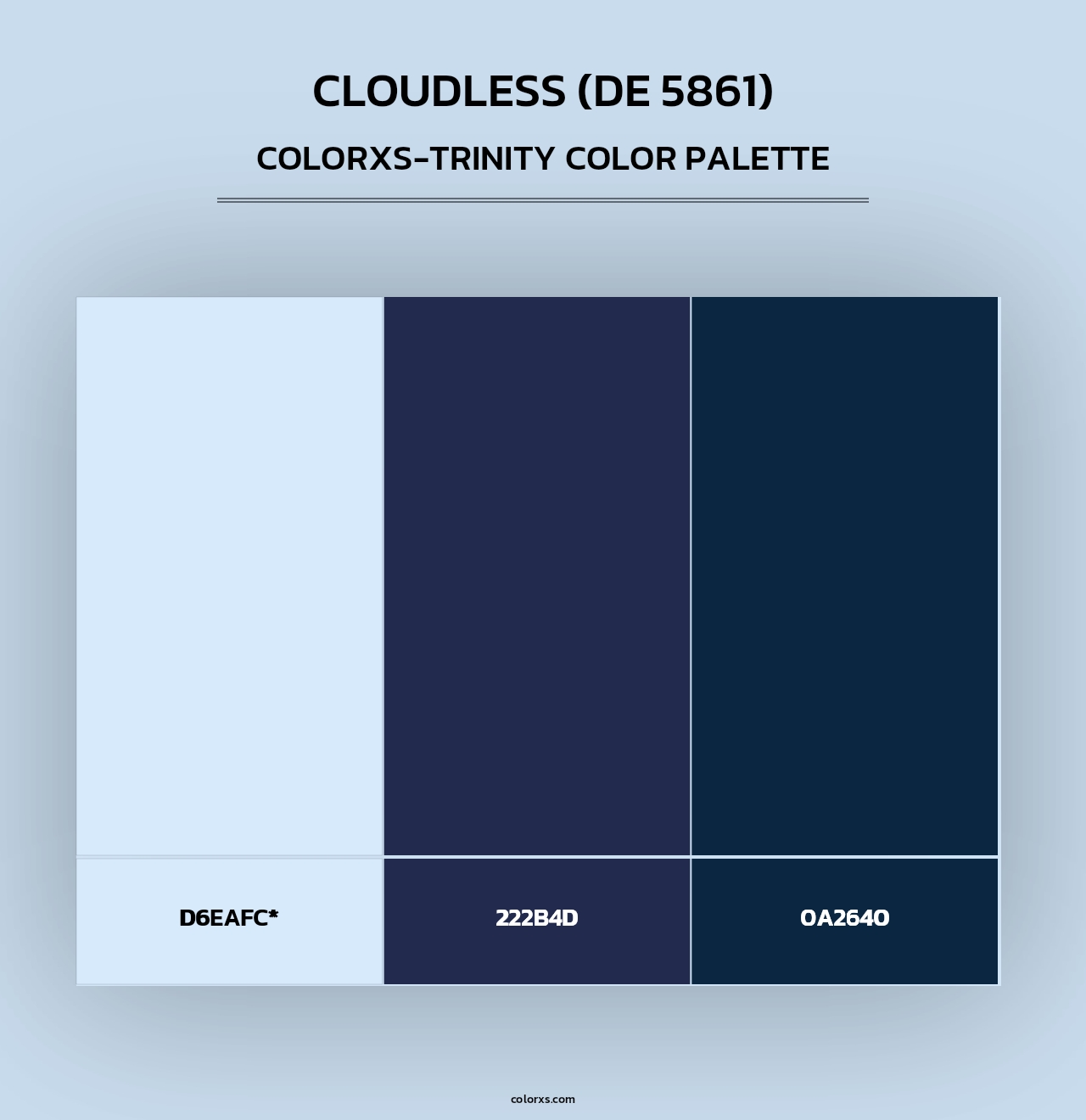 Cloudless (DE 5861) - Colorxs Trinity Palette