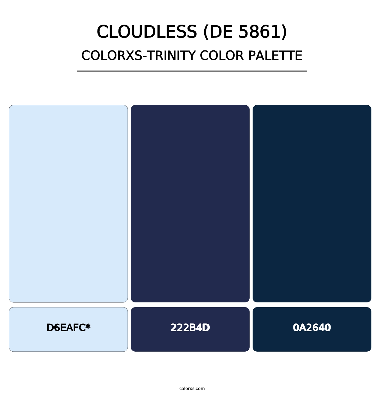 Cloudless (DE 5861) - Colorxs Trinity Palette