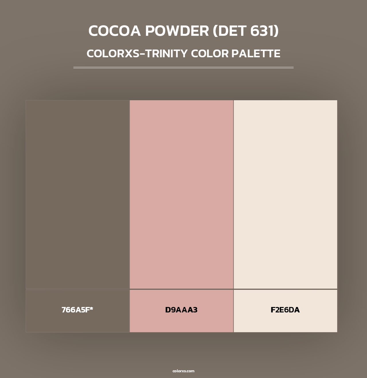 Cocoa Powder (DET 631) - Colorxs Trinity Palette