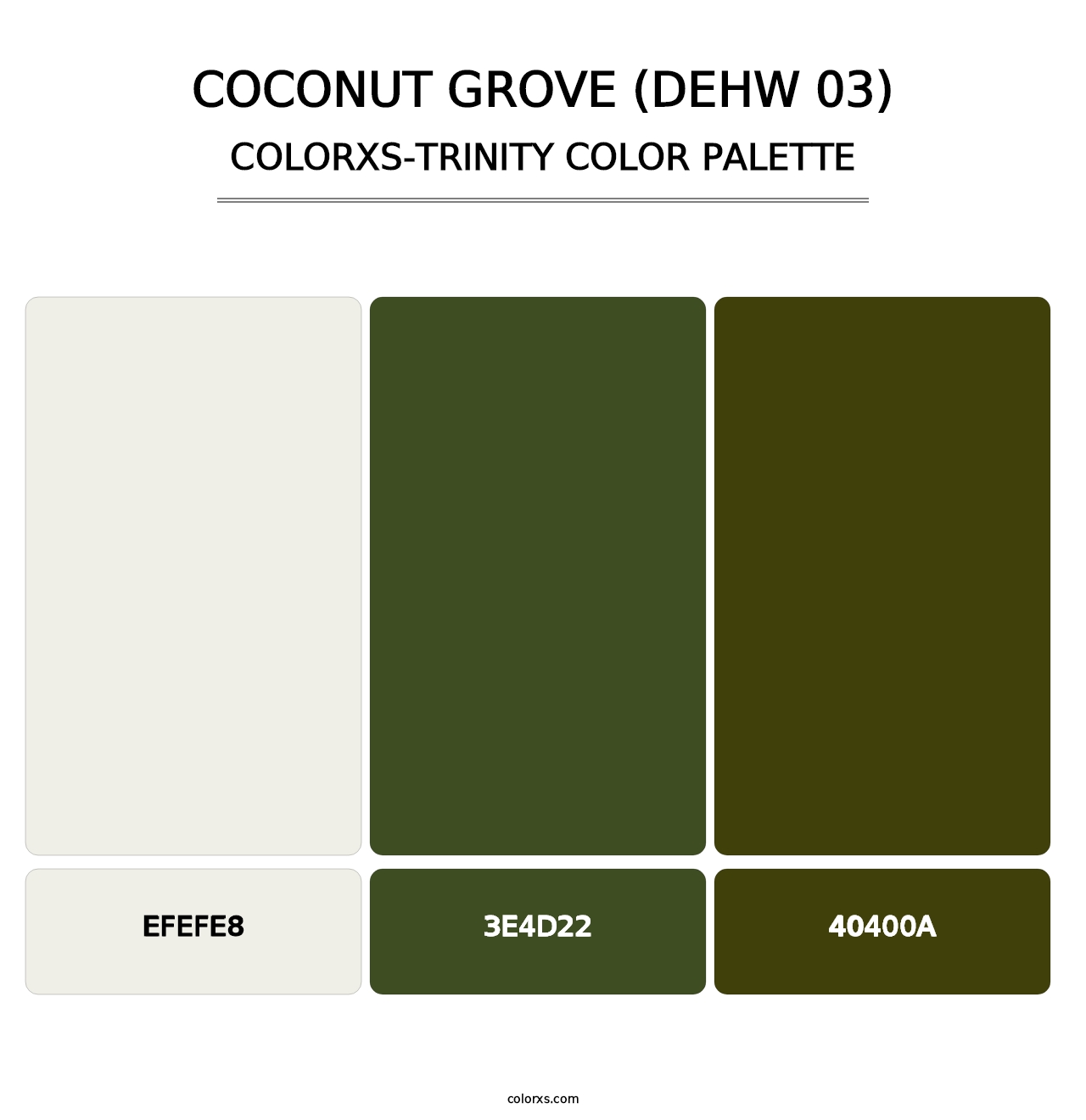 Coconut Grove (DEHW 03) - Colorxs Trinity Palette
