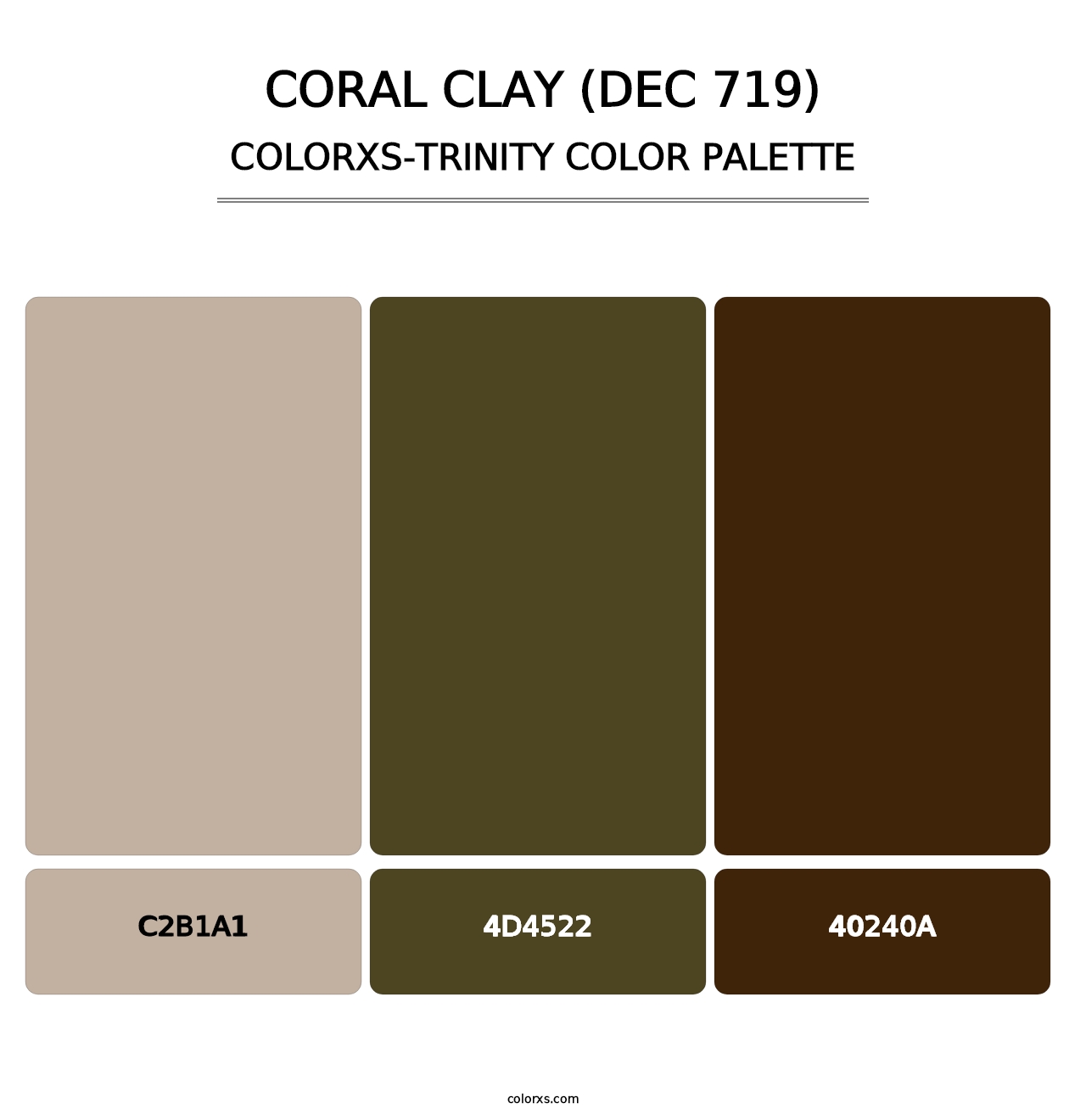 Coral Clay (DEC 719) - Colorxs Trinity Palette