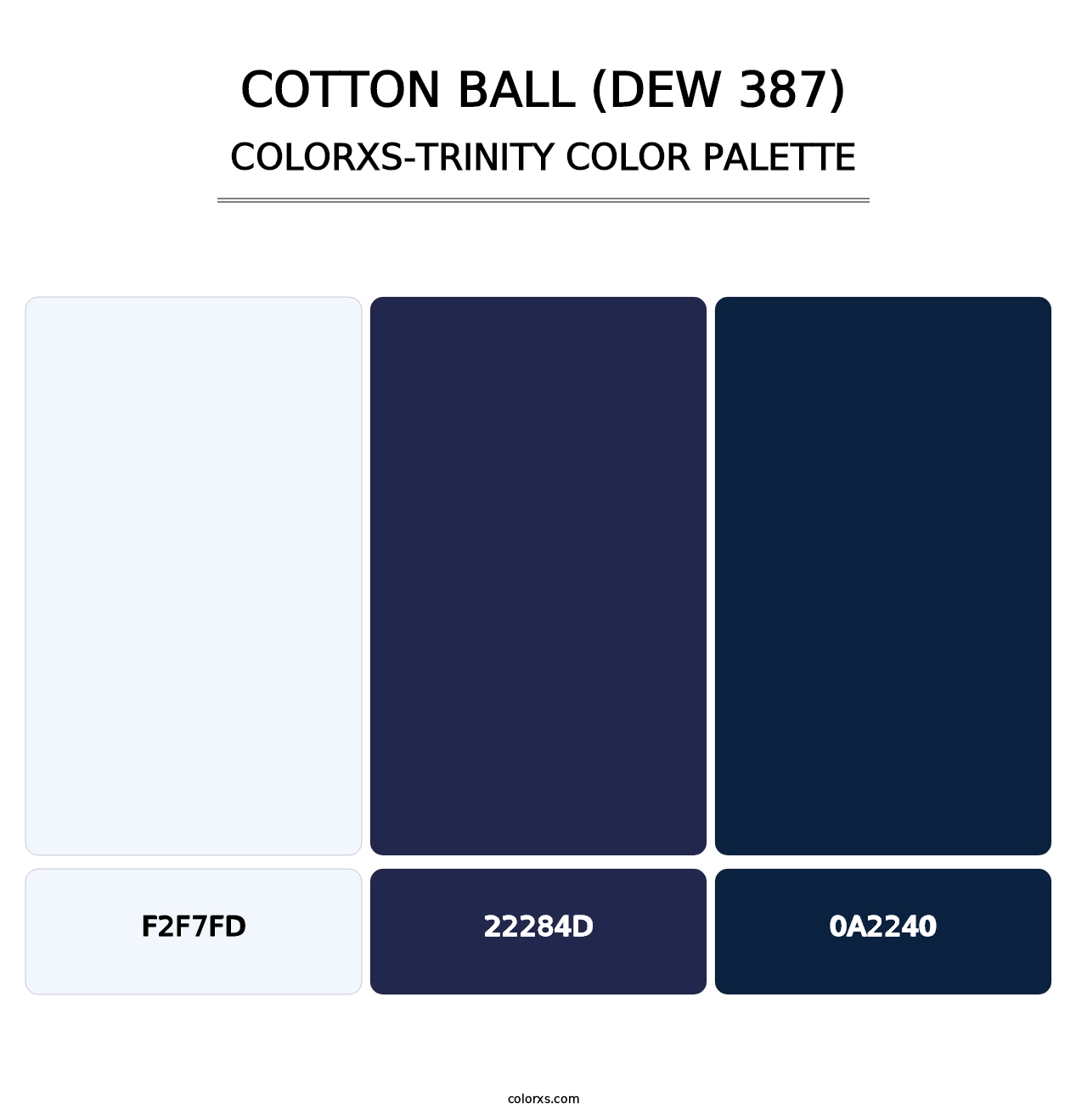 Cotton Ball (DEW 387) - Colorxs Trinity Palette