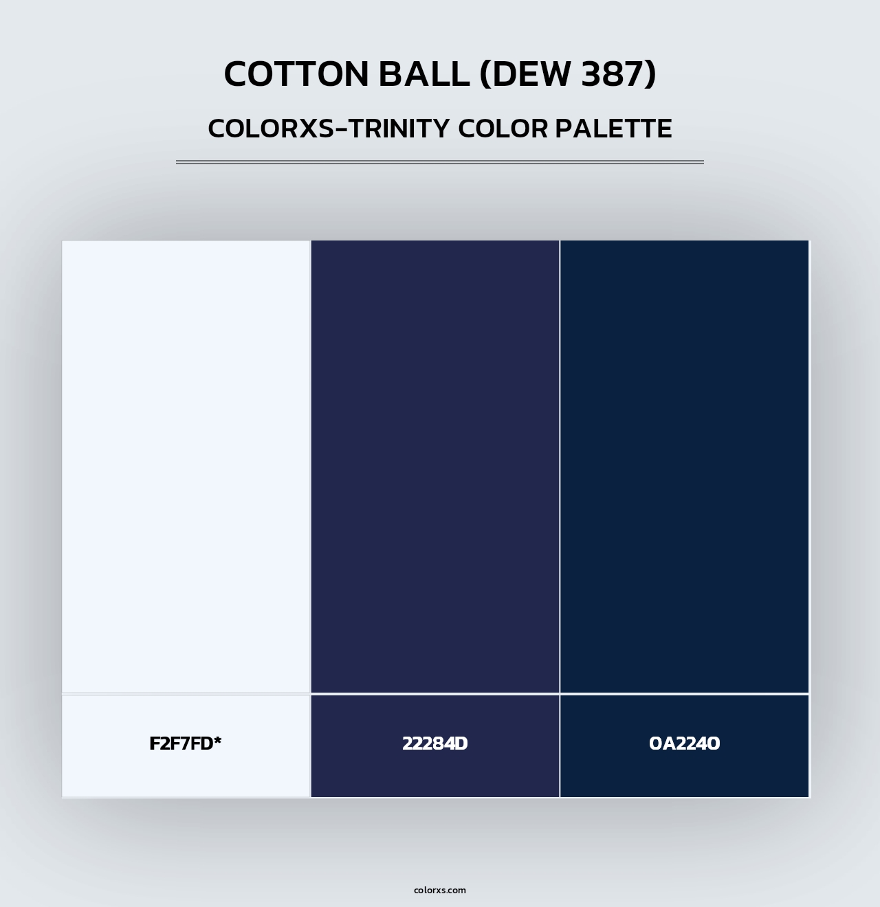 Cotton Ball (DEW 387) - Colorxs Trinity Palette