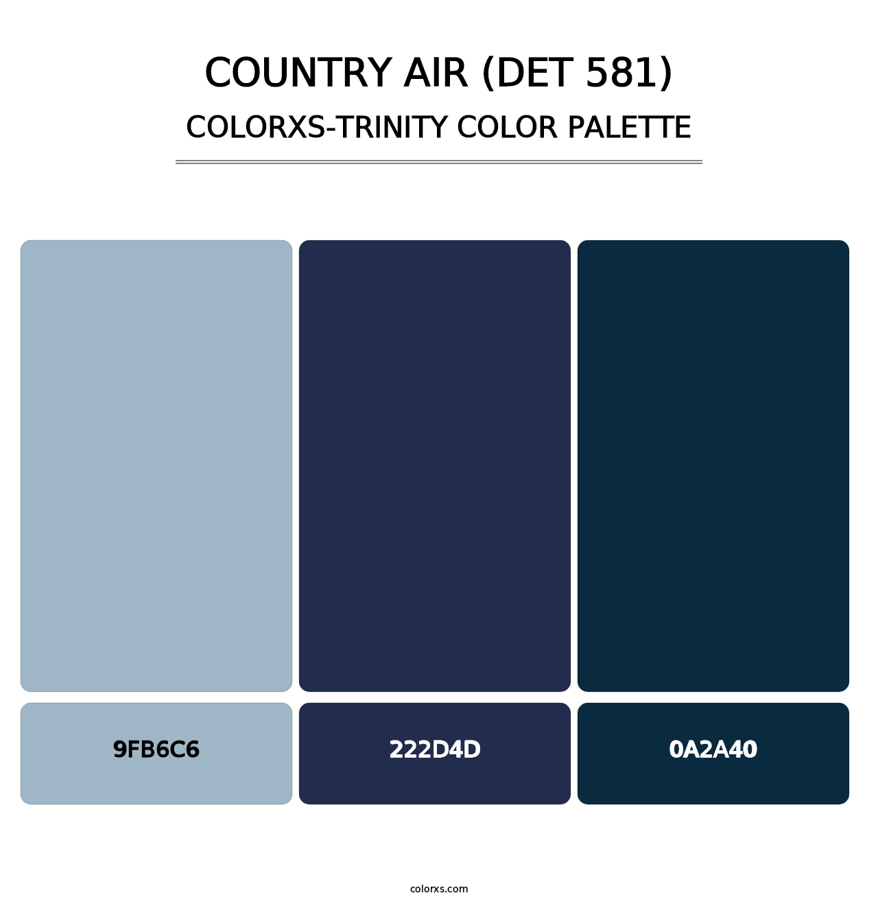 Country Air (DET 581) - Colorxs Trinity Palette