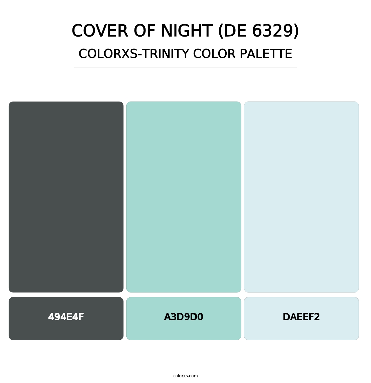 Cover of Night (DE 6329) - Colorxs Trinity Palette