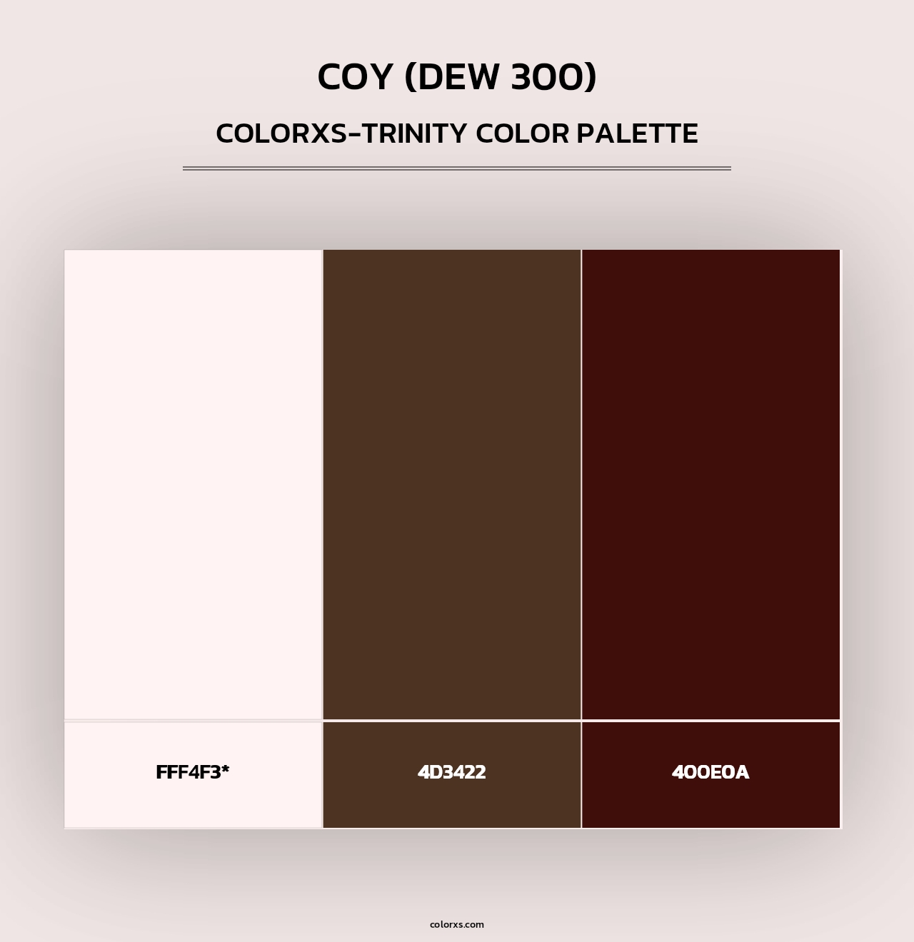 Coy (DEW 300) - Colorxs Trinity Palette