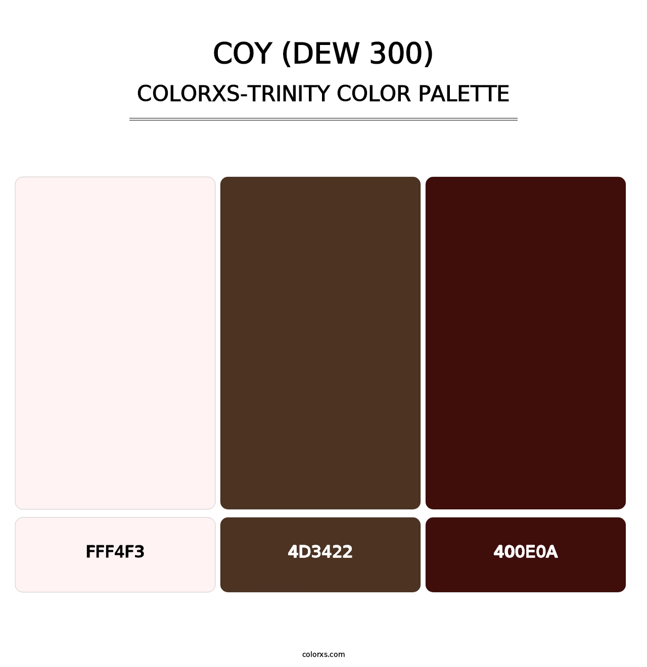 Coy (DEW 300) - Colorxs Trinity Palette