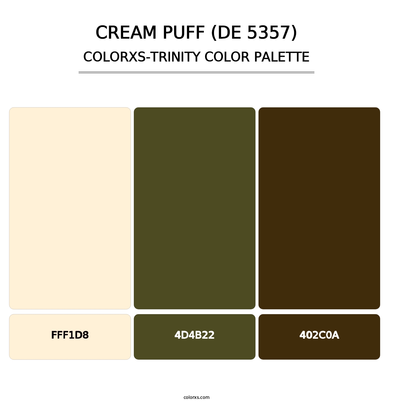 Cream Puff (DE 5357) - Colorxs Trinity Palette