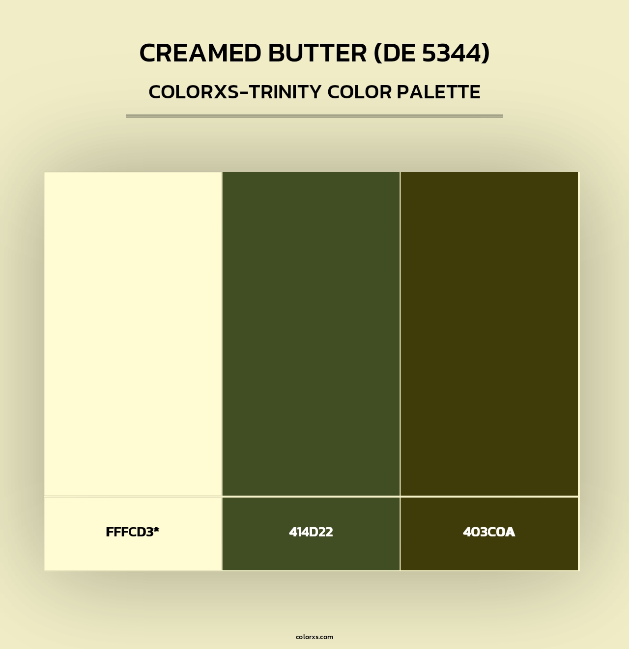 Creamed Butter (DE 5344) - Colorxs Trinity Palette