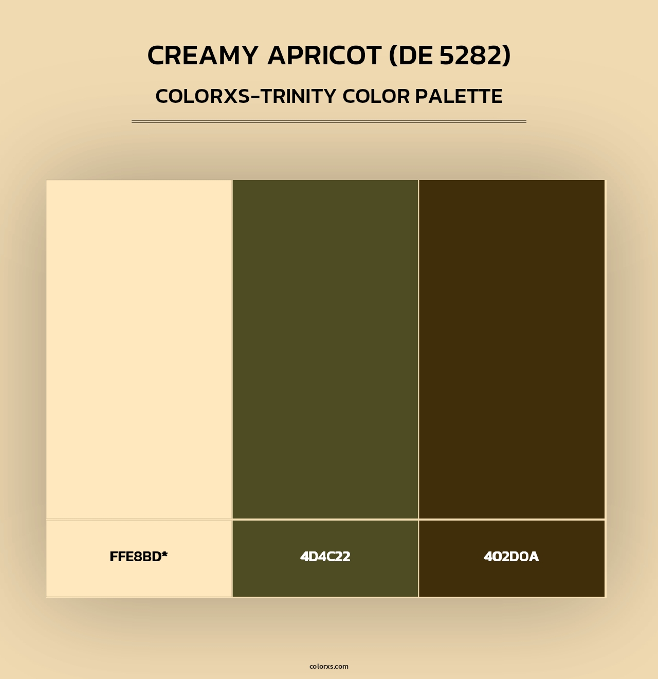 Creamy Apricot (DE 5282) - Colorxs Trinity Palette