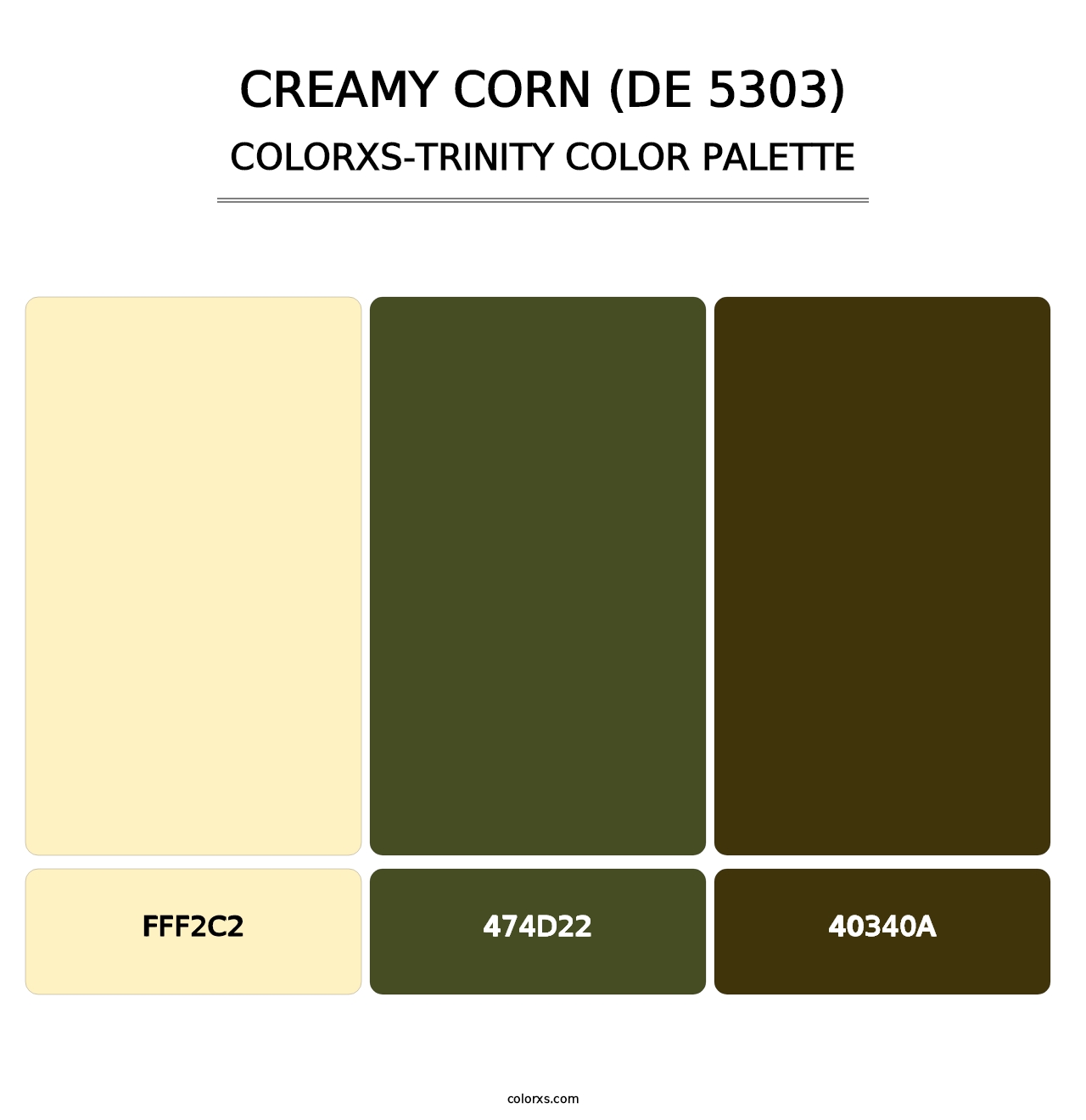 Creamy Corn (DE 5303) - Colorxs Trinity Palette