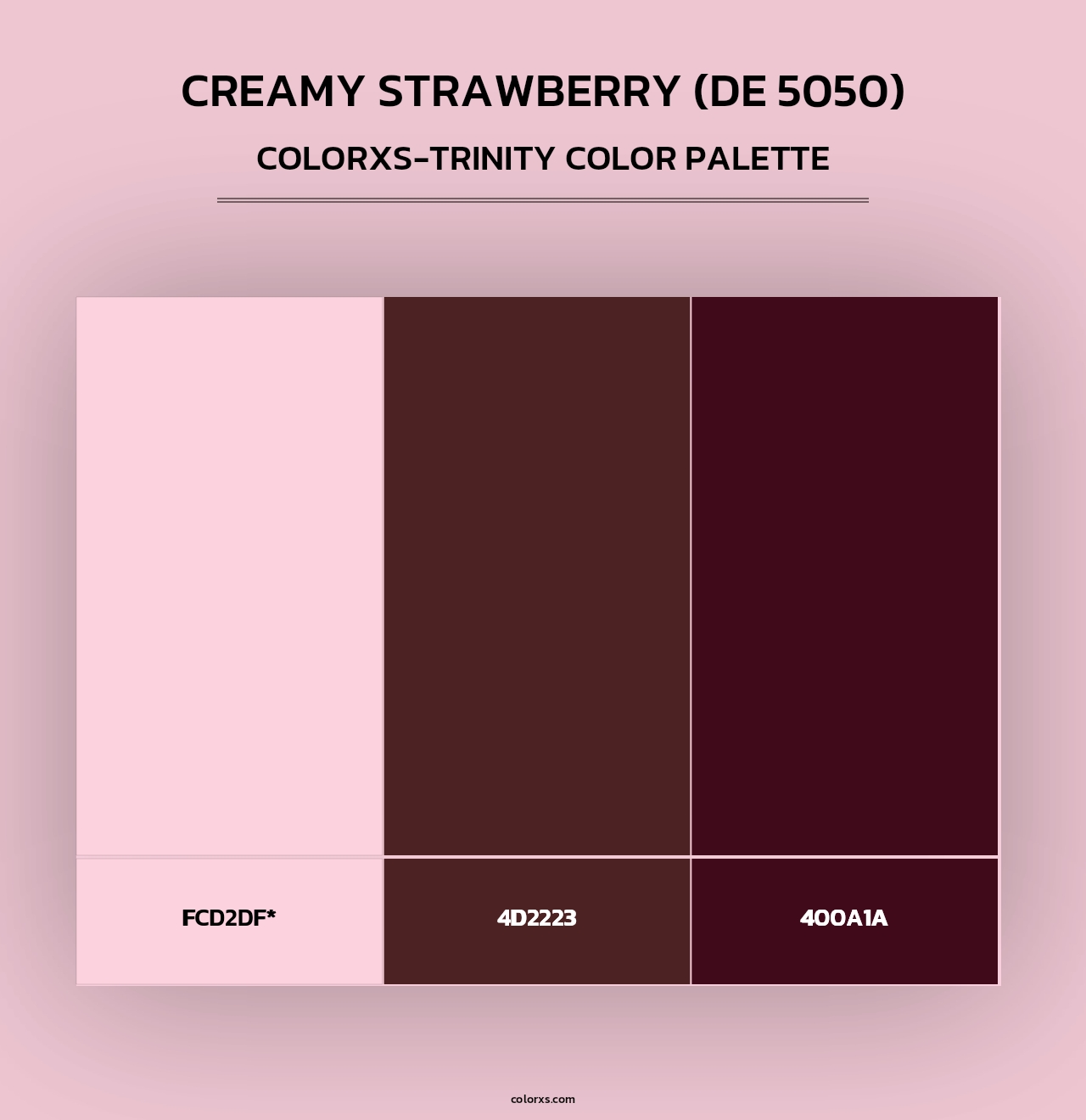 Creamy Strawberry (DE 5050) - Colorxs Trinity Palette