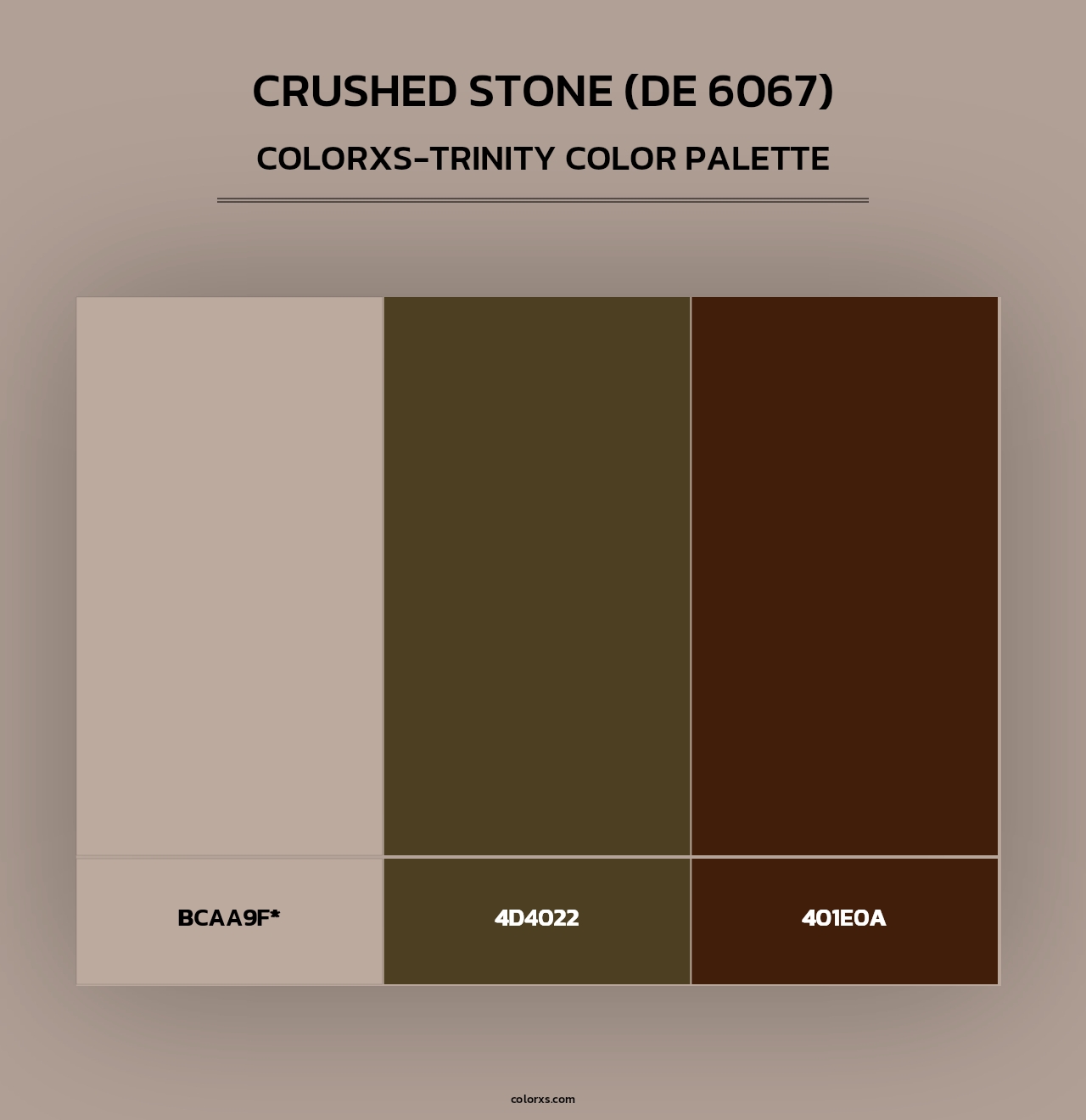 Crushed Stone (DE 6067) - Colorxs Trinity Palette