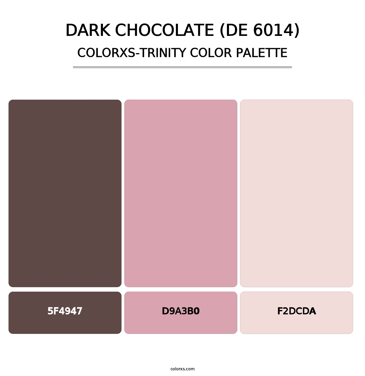 Dark Chocolate (DE 6014) - Colorxs Trinity Palette