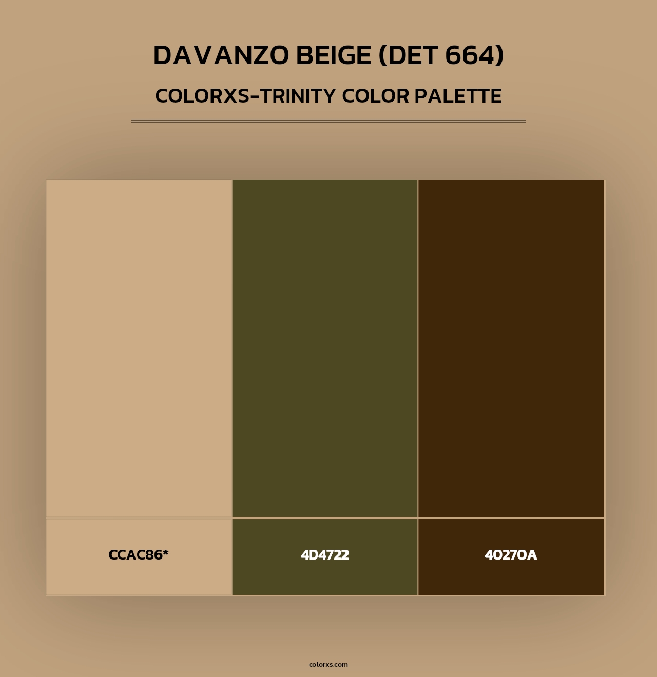 DaVanzo Beige (DET 664) - Colorxs Trinity Palette