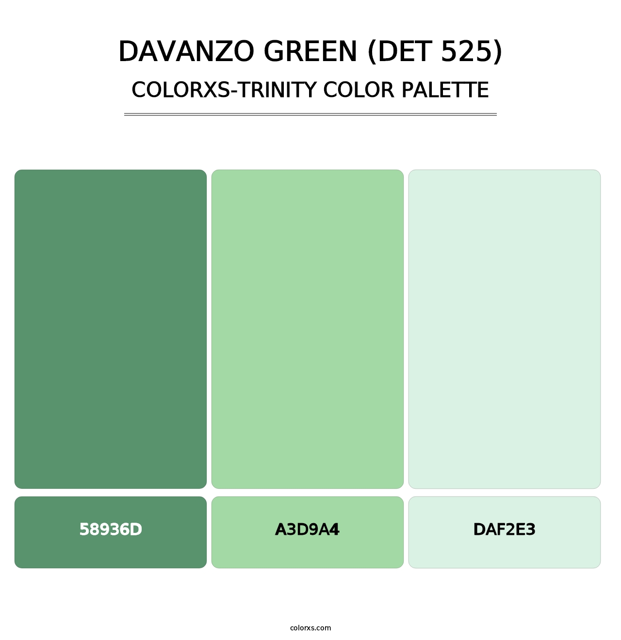 DaVanzo Green (DET 525) - Colorxs Trinity Palette