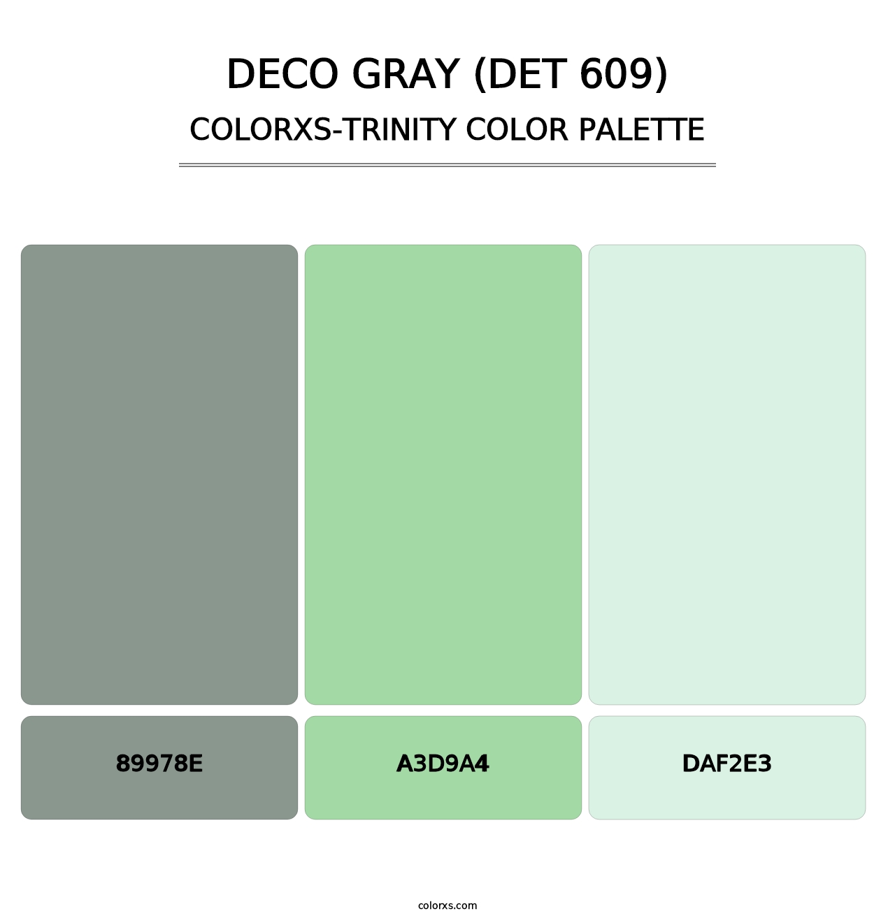Deco Gray (DET 609) - Colorxs Trinity Palette