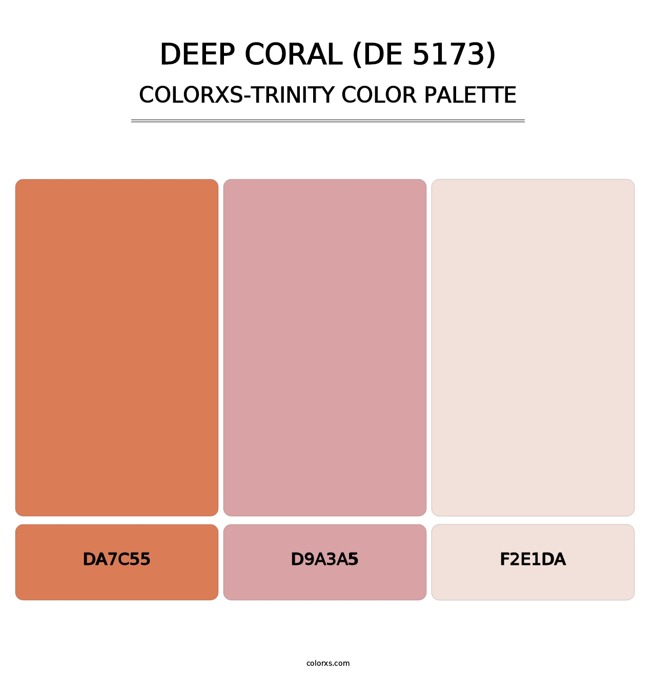 Deep Coral (DE 5173) - Colorxs Trinity Palette