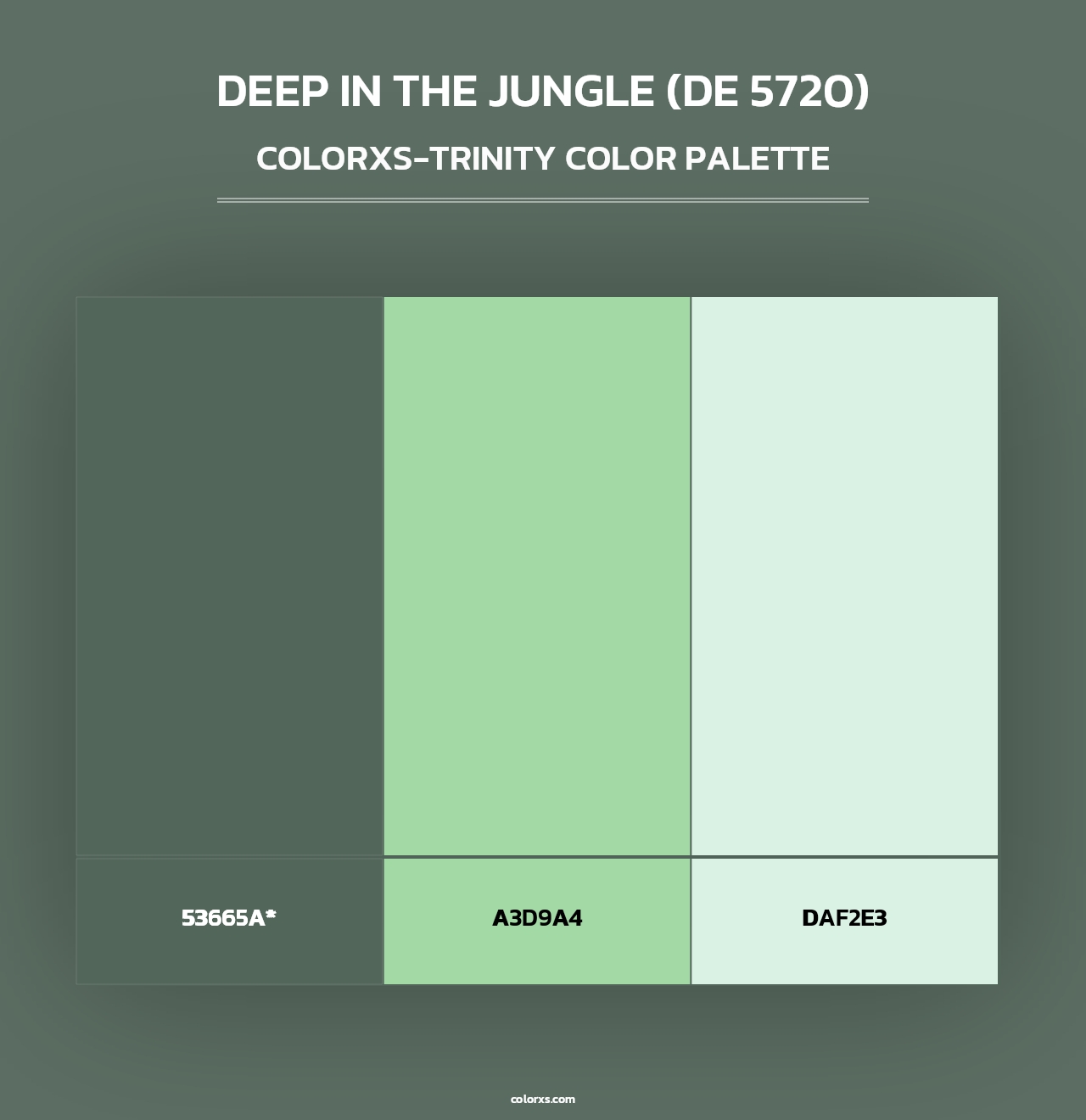 Deep in the Jungle (DE 5720) - Colorxs Trinity Palette