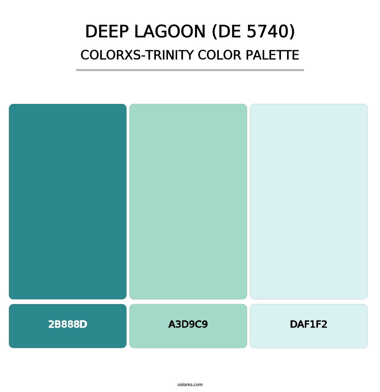 Deep Lagoon (DE 5740) - Colorxs Trinity Palette