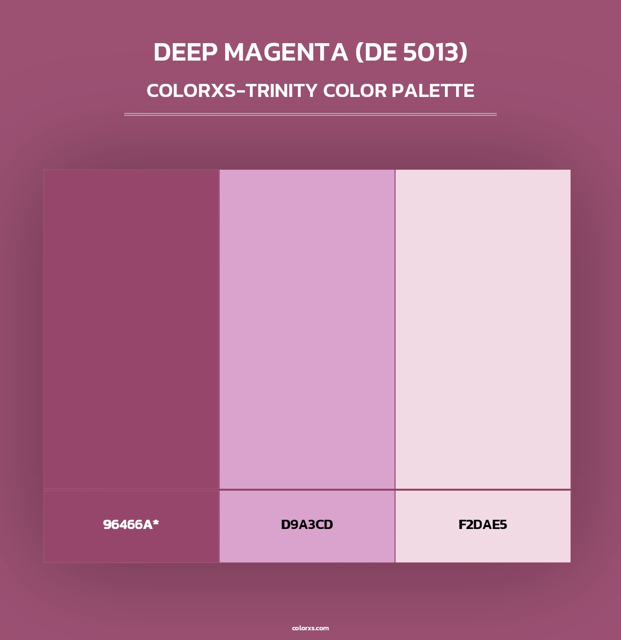 Deep Magenta (DE 5013) - Colorxs Trinity Palette