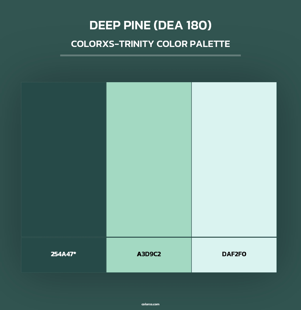 Deep Pine (DEA 180) - Colorxs Trinity Palette