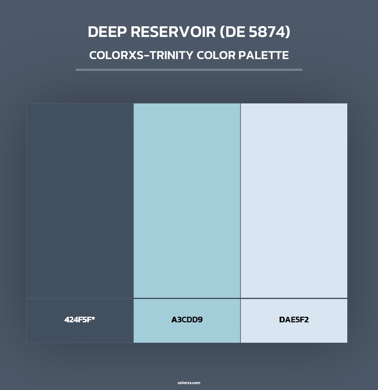 Deep Reservoir (DE 5874) - Colorxs Trinity Palette