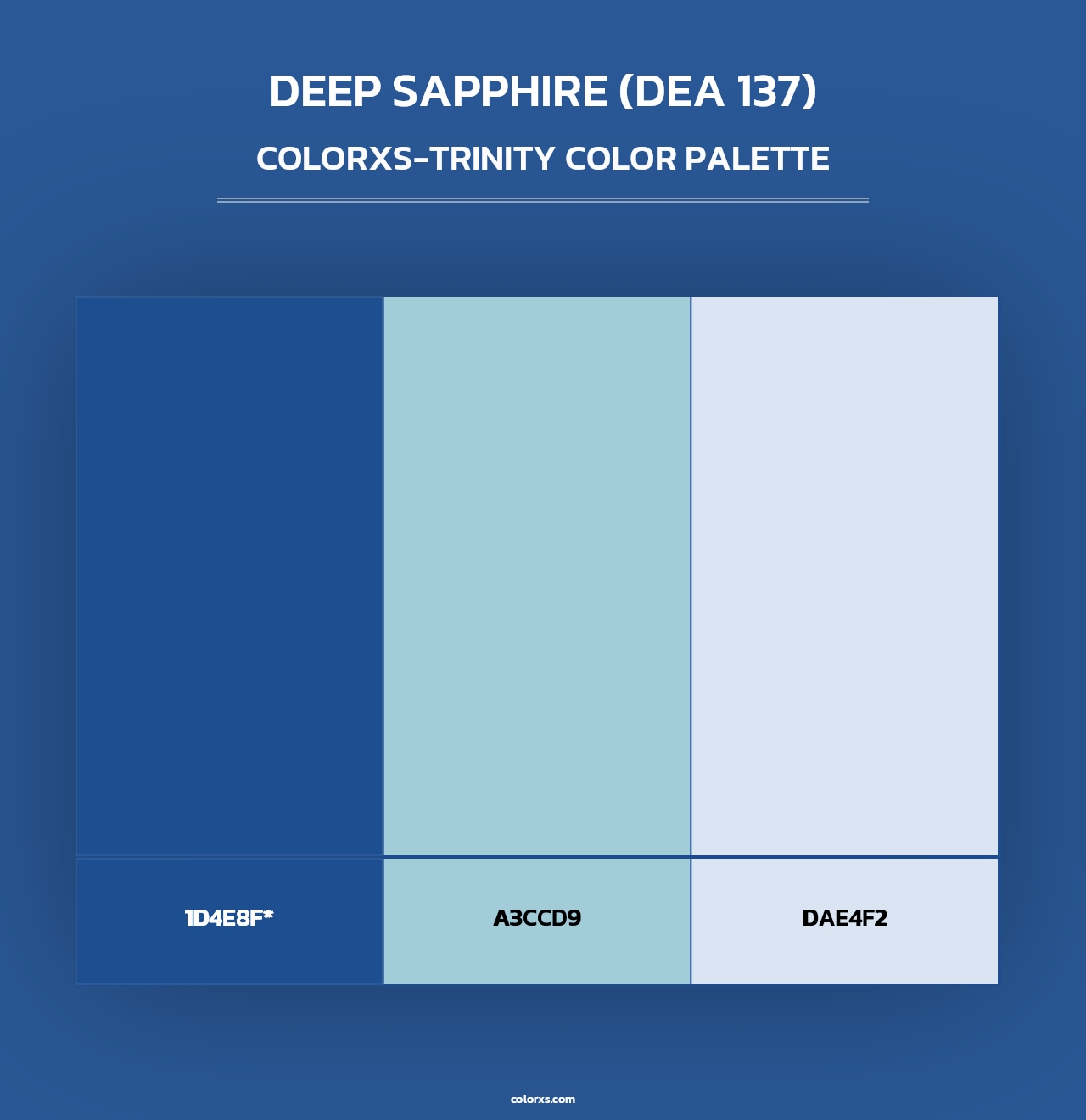 Deep Sapphire (DEA 137) - Colorxs Trinity Palette