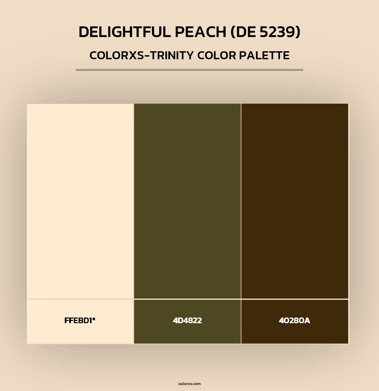 Delightful Peach (DE 5239) - Colorxs Trinity Palette