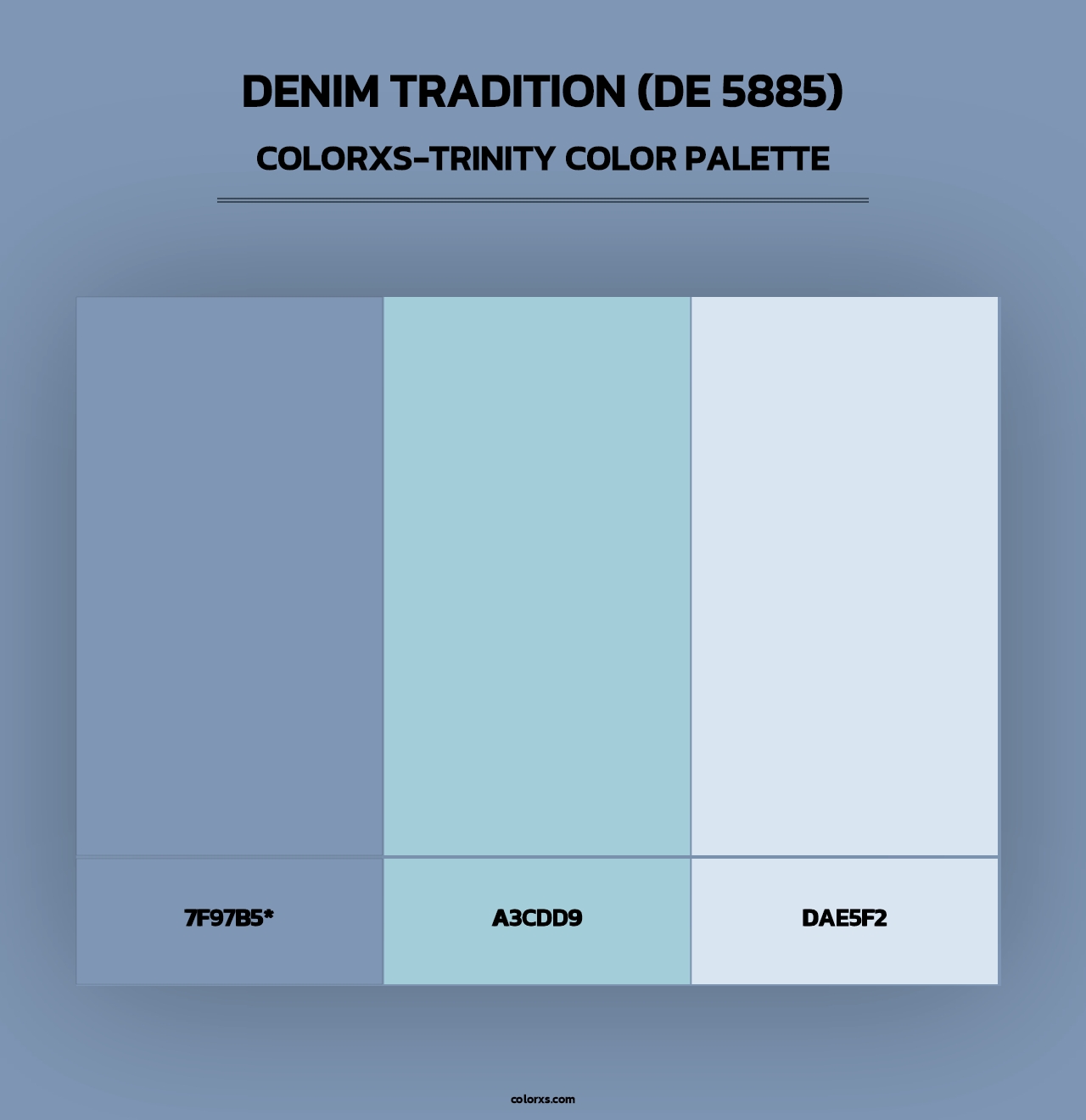 Denim Tradition (DE 5885) - Colorxs Trinity Palette