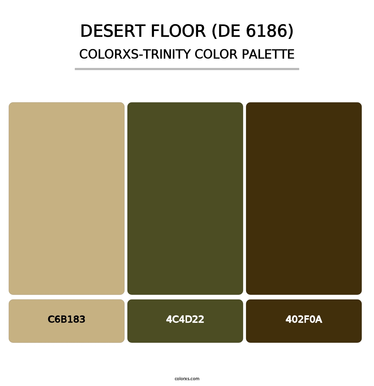 Desert Floor (DE 6186) - Colorxs Trinity Palette